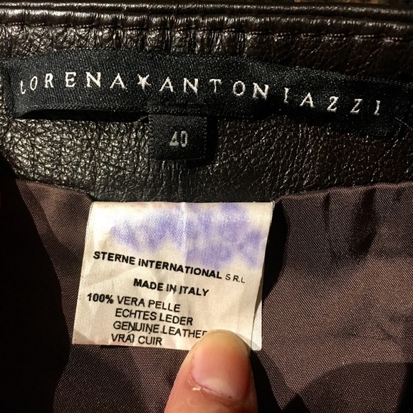 Lorena Antoniazzi Chocolate Leather Mini Skirt - Picture 4 of 4